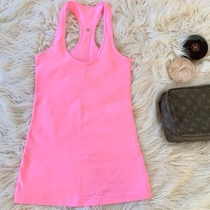 Lululemon Cool Racerback size 6 pink shell